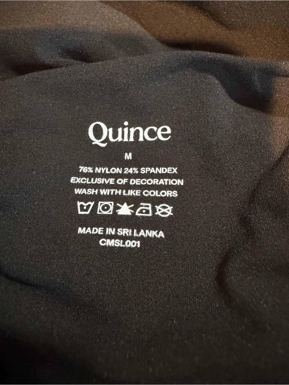 Quince Second Skin High Neck Bodysuit Black - Picture 3 of 3